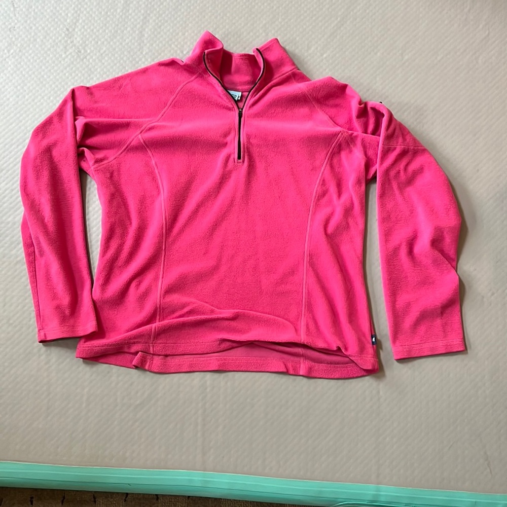 L.L. Bean pink quarter-zip